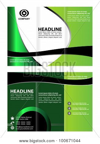 tri fold brochure design brochure template design in shades green green brochure backgrounds