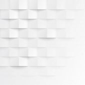 Abstract 3d white geometric background. White seamless texture with shadow. Simple clean white background texture. 3D Vector interior wall panel pattern. 