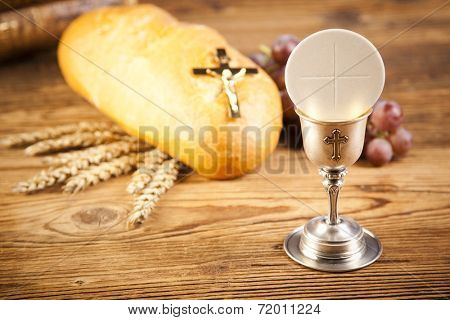 holy communion bread wine poster id 72011224