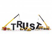image of business concept  - Building up trust concept - JPG 