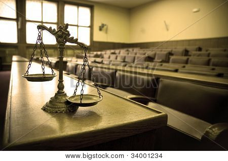 Picture or Photo of Symbol of law and justice in the empty courtroom law and justice concept
** Note: Slight graininess, best at smaller sizes