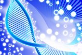 picture of science  - Digital illustration of
 a dna in white background - JPG 