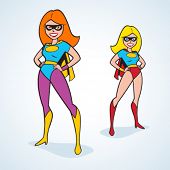 picture of woman  - Vector Super Woman - JPG 