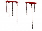 stock photo of drip  - Dripping blood isolated on white - JPG 
