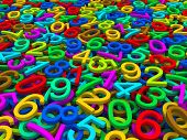 stock photo of zero  - Background of numbers - JPG 