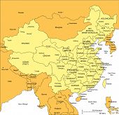 stock photo of map  - China - JPG 