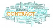 stock photo of business  - Contract for Business Law on Terms of Agreement - JPG 
