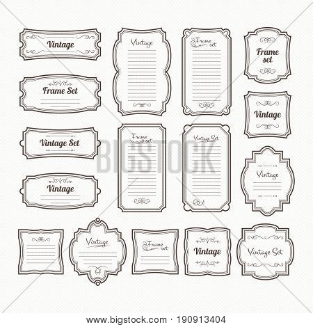 Poster: Classic vintage frames