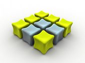 stock photo of puzzel  - box - JPG 
