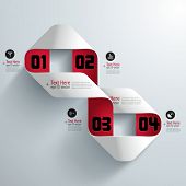 image of illustration  - Abstract 3D Paper Infographics - JPG 