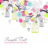 image of summer  - Floral summer background - JPG 