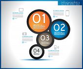 image of globe  - Infographic template for statistic data visualization - JPG 