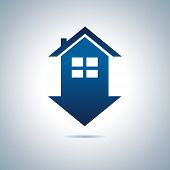 stock photo of buildings  - Logo of building and house for sale - JPG 