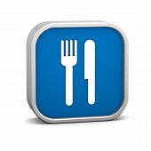 stock photo of restaurant  - Restaurant sign on a white background - JPG 