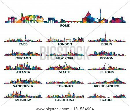 Poster: Geometric pattern skyline