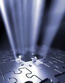 stock photo of puzzle  - puzzle pieces  - JPG 