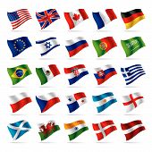 pic of world  - The vector image set of world flags 1 - JPG 