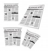 foto of newspaper  - vector business newspaper - JPG 