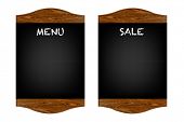 pic of restaurant  - Restaurant Menu Board With Gradient Mesh - JPG 