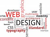 pic of web  - A word cloud of web design related items - JPG 