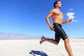 stock photo of fitness  - Athlete running sport  - JPG 