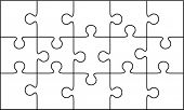 stock photo of puzzle  - Vector puzzle - JPG 