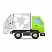 picture of truck  - Recycle truck icon - JPG 
