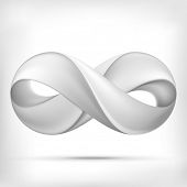 stock photo of infinity  - Infinity loop symbol - JPG 