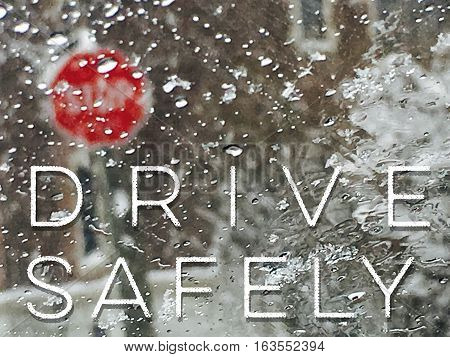 Poster: Winter driving Words