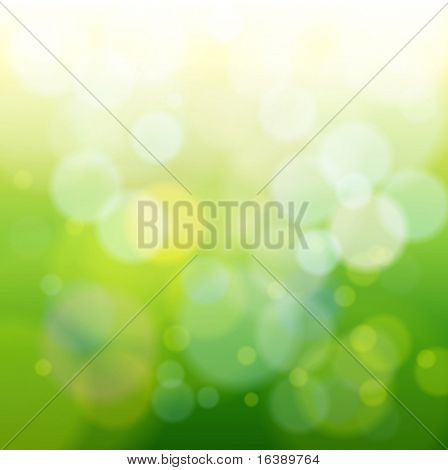 Picture or Photo of Green bokeh abstract light background. Vector illustration