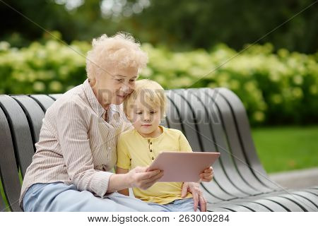 Poster: Beautiful Granny And Her Little