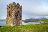 picture of watch  - Irish watch tower over Dingle Bay  - JPG 