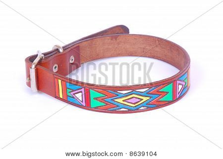 Picture or Photo of A beautiful South African leather dog collar with ...