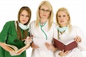 stock photo of bloodpressure  - medical team  - JPG 