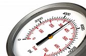 stock photo of pressure  - A Pressure Gauge Reading a Pressure of 5000 PSI - JPG 