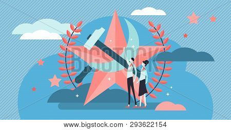 Poster: Communism Vector Illustration Flat Tiny