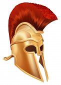foto of trojan  - Illustration of a bronze Trojan Helmet Spartan helmet Roman helmet or Greek helmet - JPG 