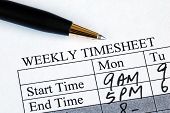 pic of time  - Enter the weekly time sheet concepts of work hours reporting - JPG 