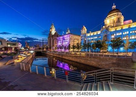 Poster: Liverpool Skyline building at Pier