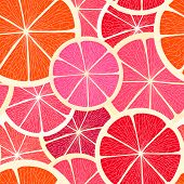 pic of segment  - Grapefruit seamless background - JPG 