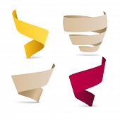 image of places  - Color origami ribbons - JPG 