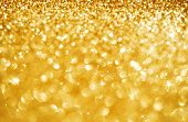 stock photo of holidays  - Christmas Golden Glittering background - JPG 