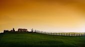 foto of landscape  - Rural countryside landscape in Tuscany region of Italy - JPG 