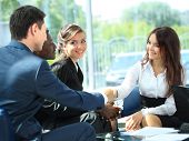 image of meeting  - Business people shaking hands - JPG 