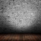 foto of interior  - interior room with gray stone wall - JPG 