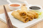 pic of roll  - Spring Rolls  - JPG 