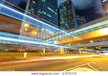 Picture or Photo of Night traffic in city