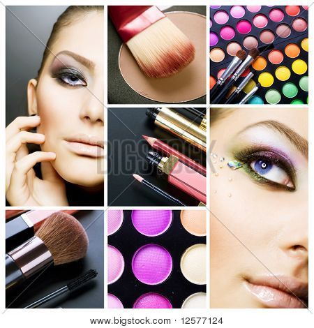 Picture or Photo of Makeup.beautiful Make-up collage