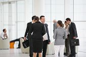 foto of meeting  - Group of business people attending a meeting - JPG 