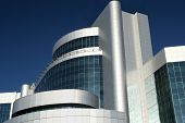 foto of buildings  - a corporate building against the blue sky - JPG 